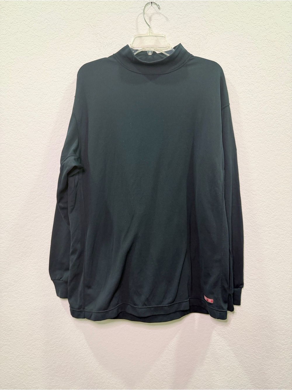 Mizuno Men's Black Long-Sleeve Mock Neck Shirt - XL